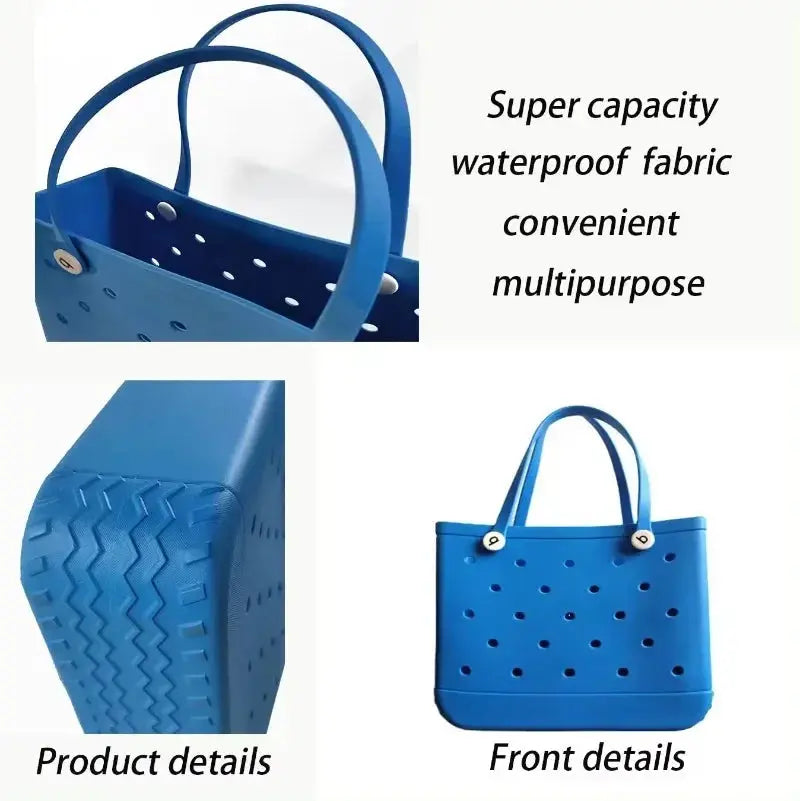 EVA Rubber Waterproof Fashion Beach Bags for Stylish Outings - Love Salve